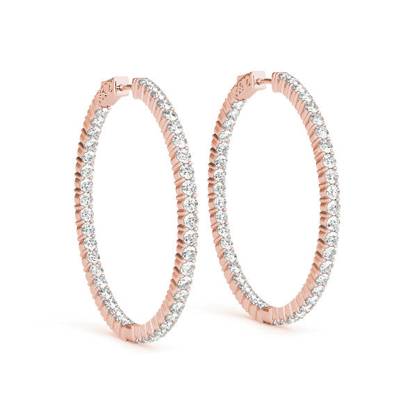 Inside Out Hoop Earrings .9 Inch (23mm)