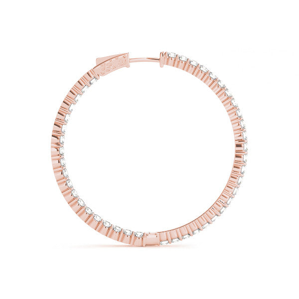 Inside Out Hoop Earrings .9 Inch (23mm)