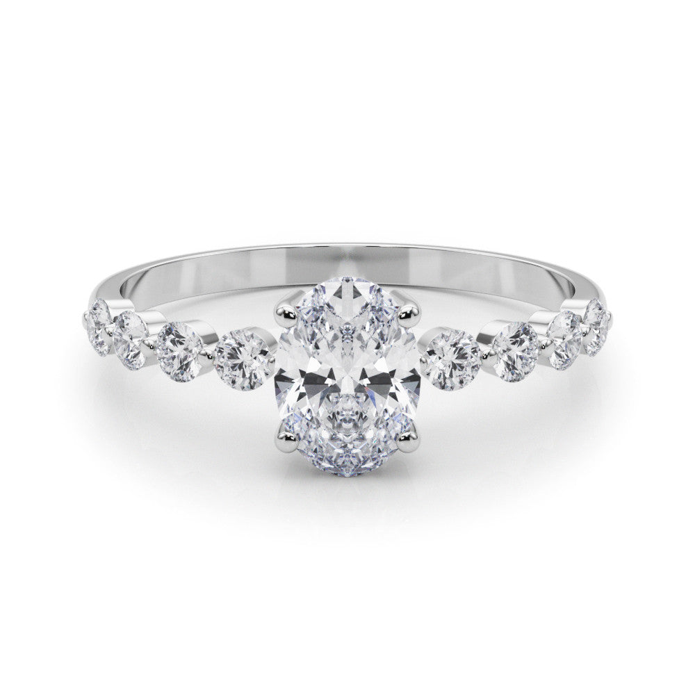 Oval Diamond Engagement Ring