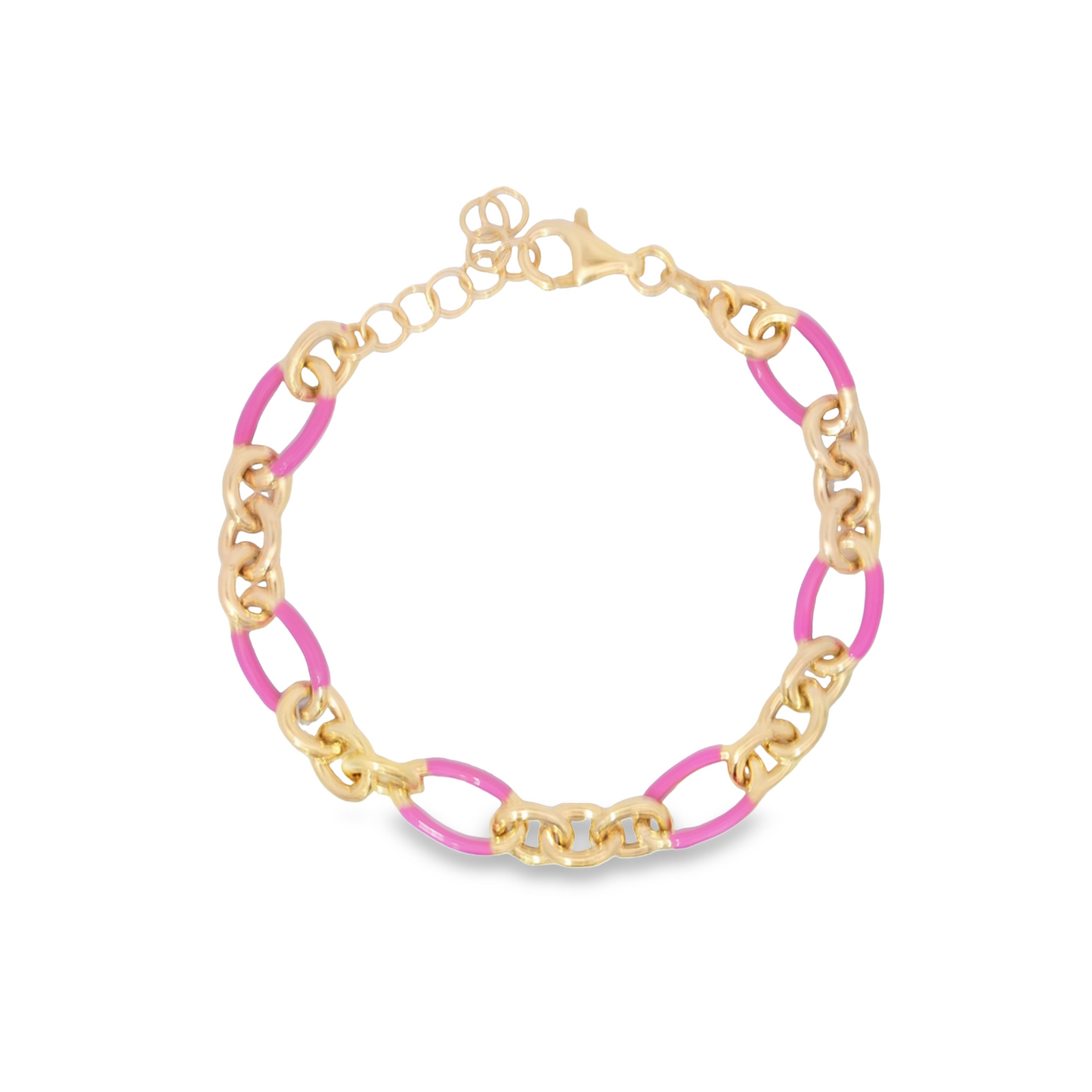 Pink Enamel Bracelet