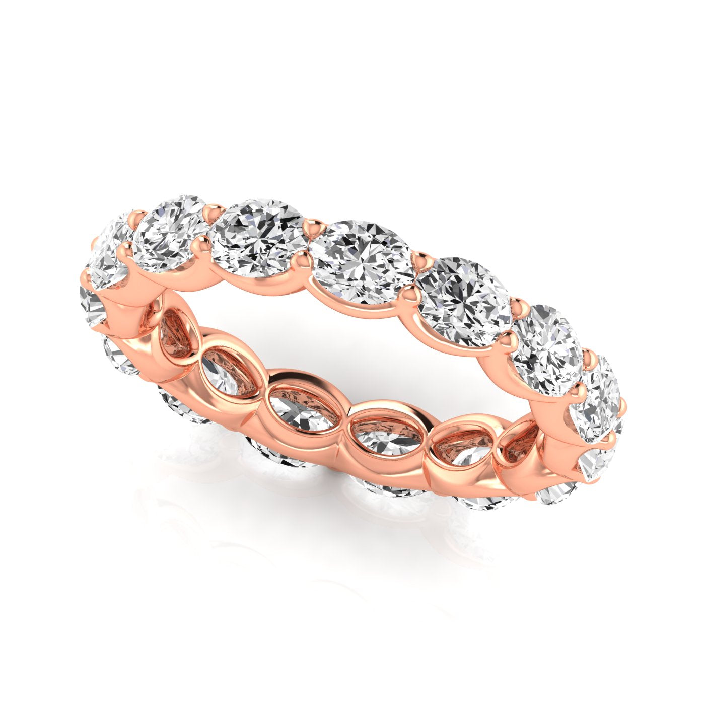 East to West Oval Cut Diamond Eternity Band 25pt Diamonds