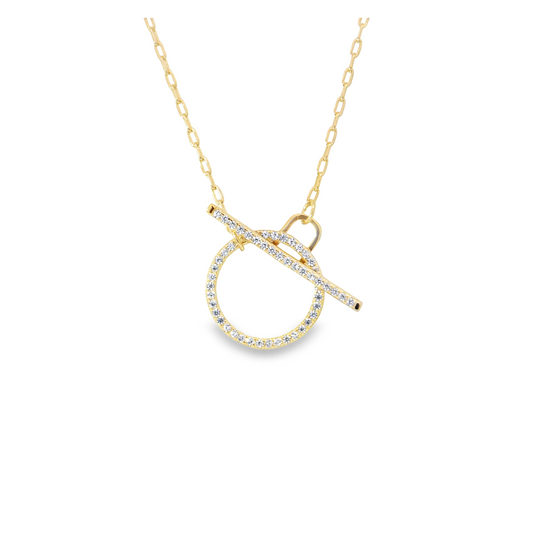 Pave Toggle Necklace