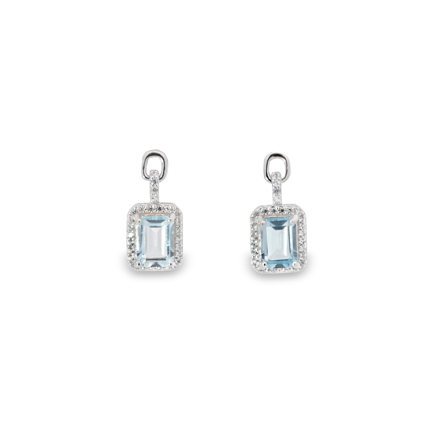 Blue Topaz Drop Earrings