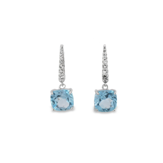 Blue Topaz Earrings