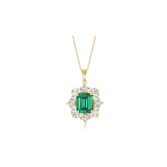 Emerald CZ Necklace