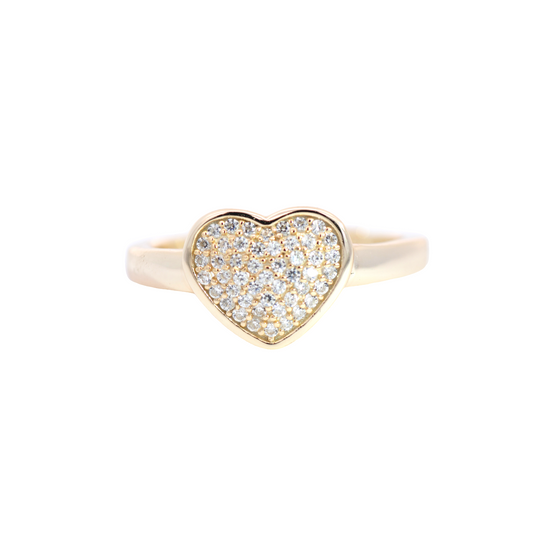 Pave Heart Ring