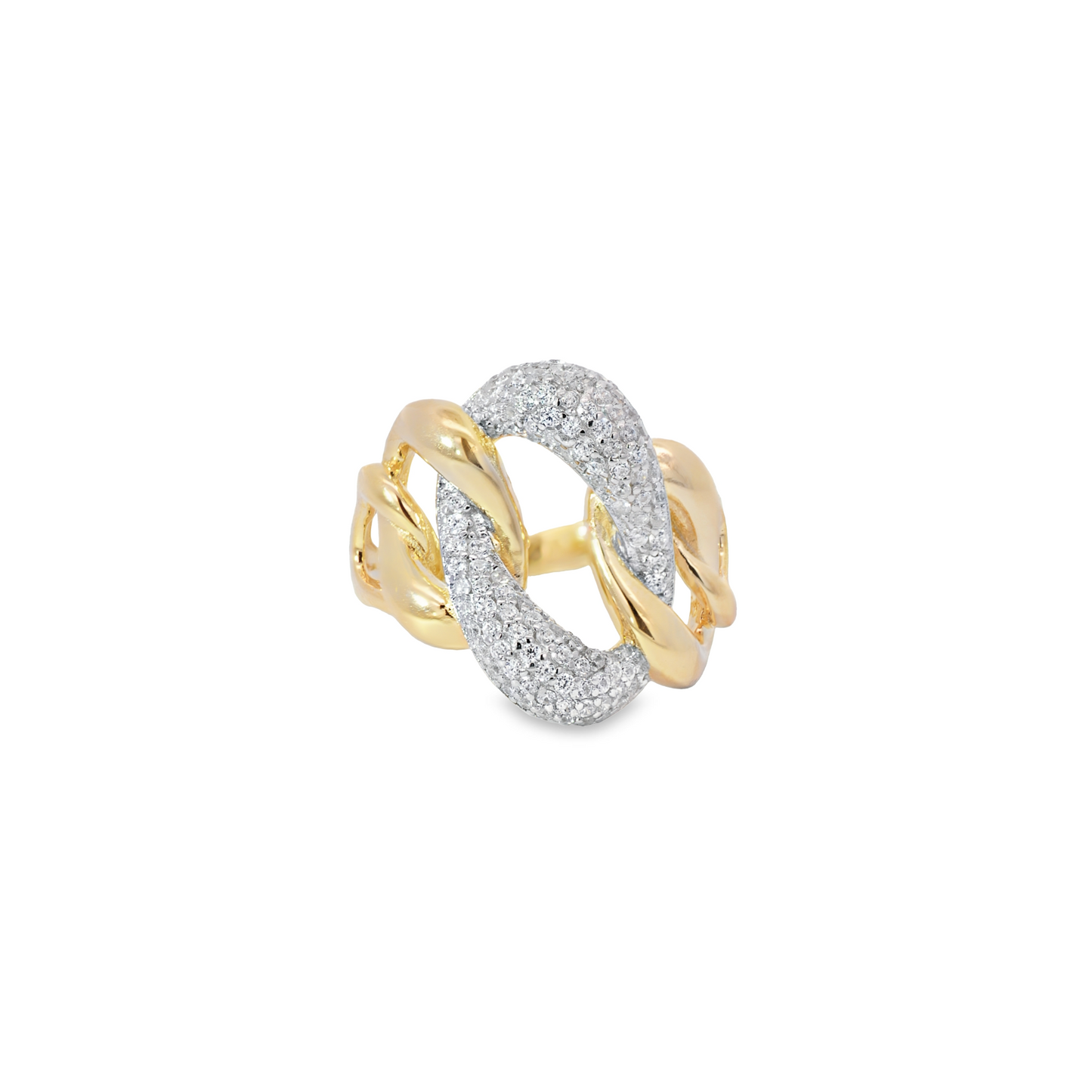 Pave Link Ring