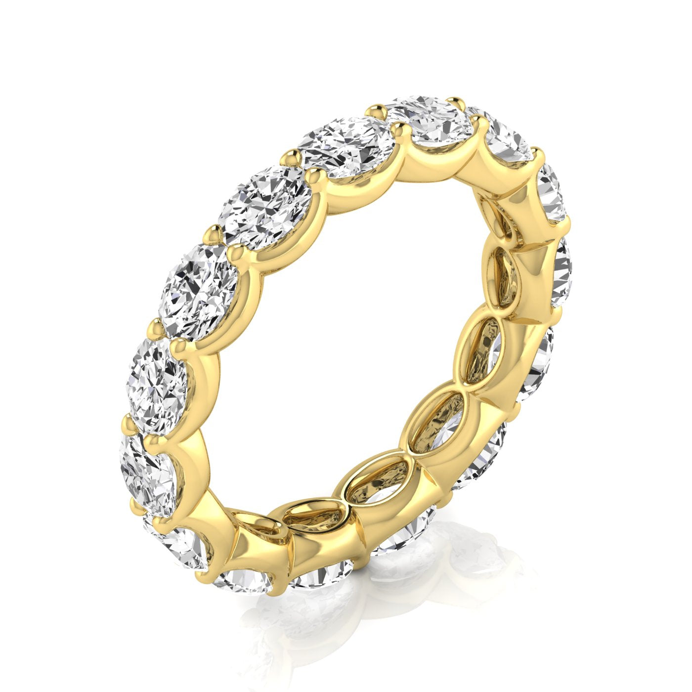 East to West Oval Cut Diamond Eternity Band 25pt Diamonds