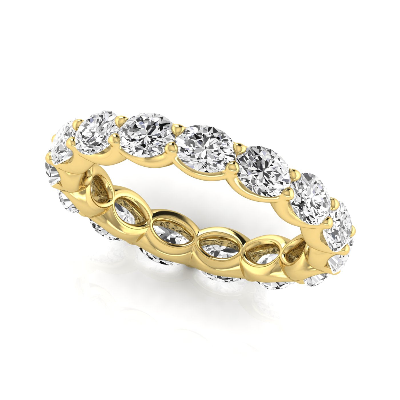 East to West Oval Cut Diamond Eternity Band 25pt Diamonds