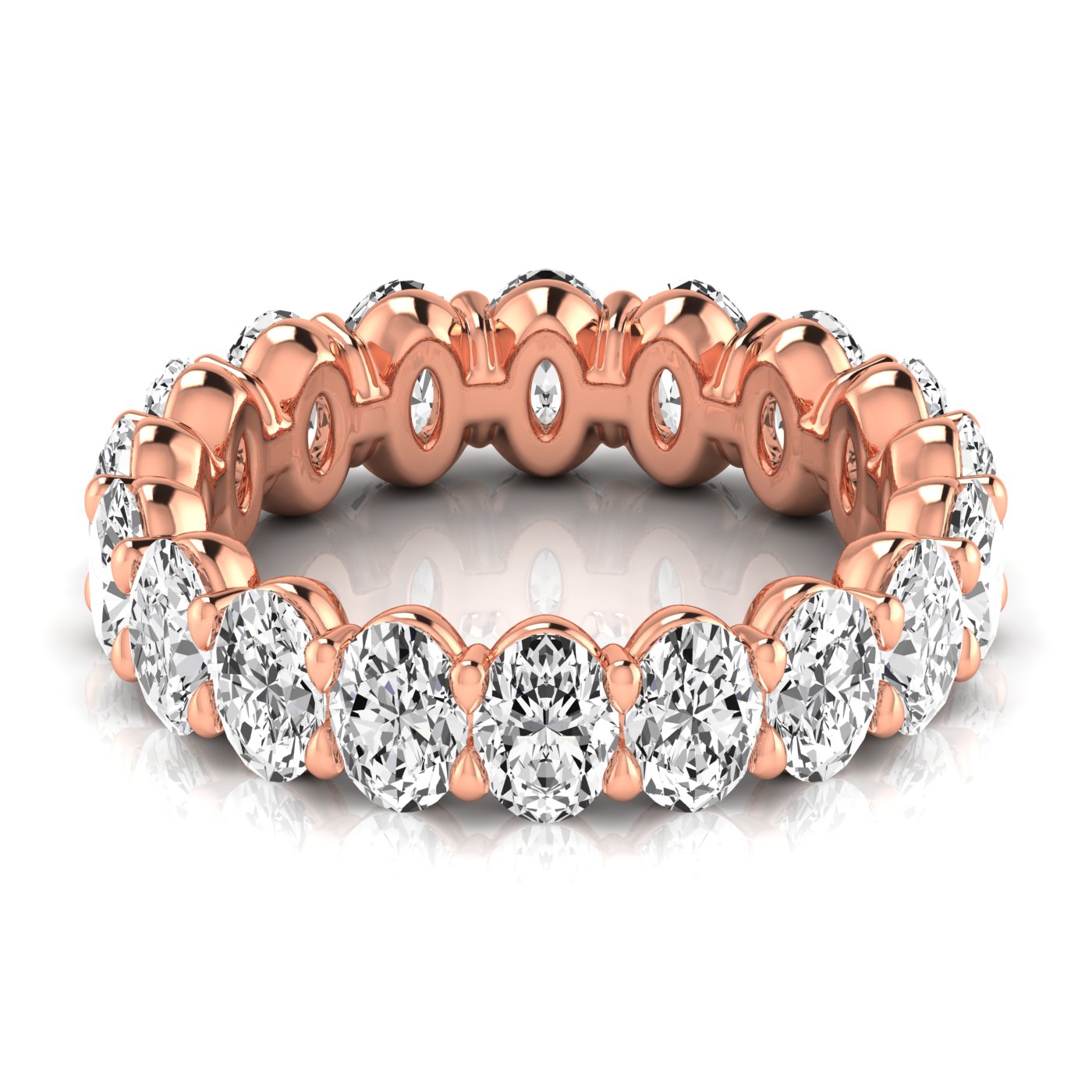 Oval Diamond Eternity Band 20pt Diamonds