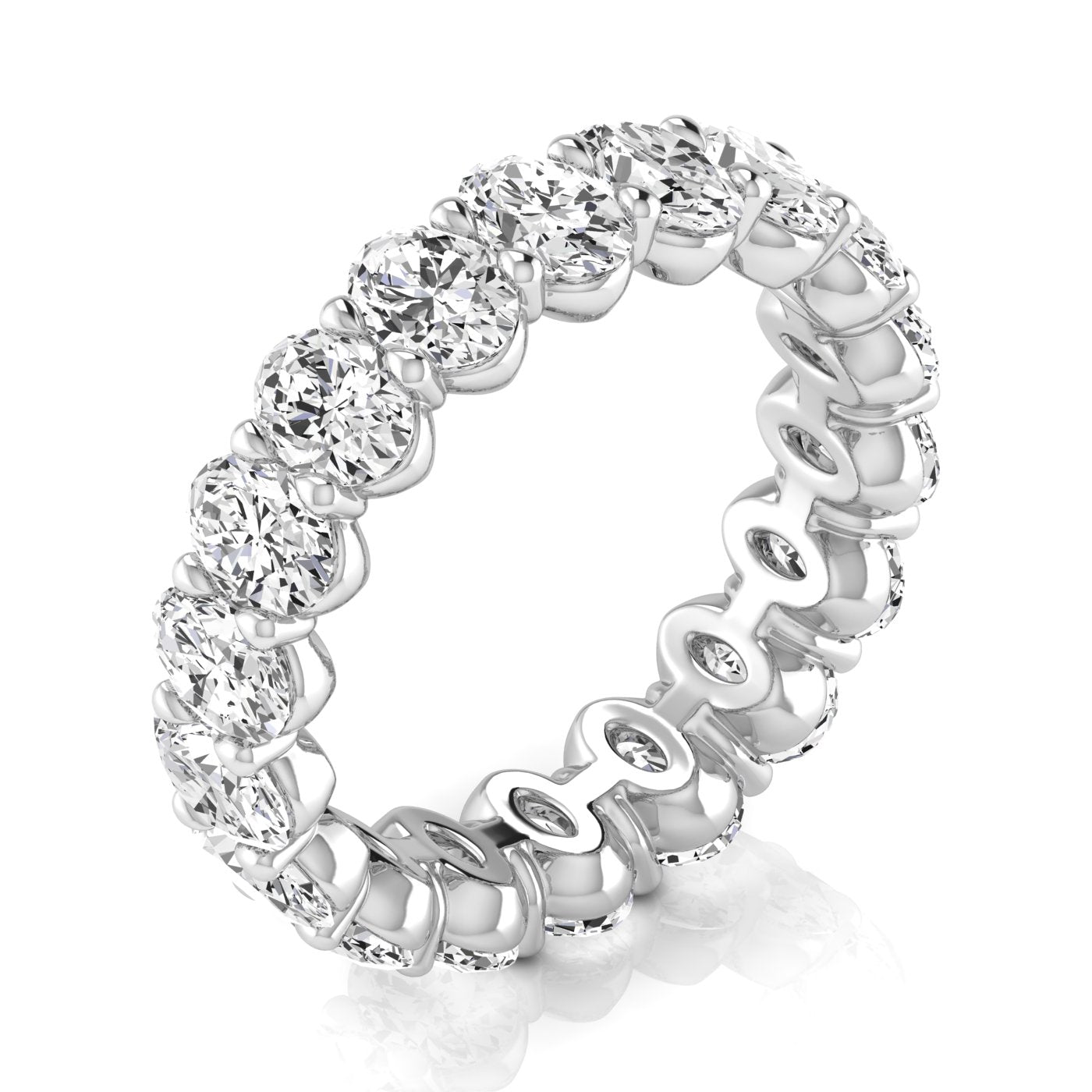 Oval Diamond Eternity Band 20pt Diamonds