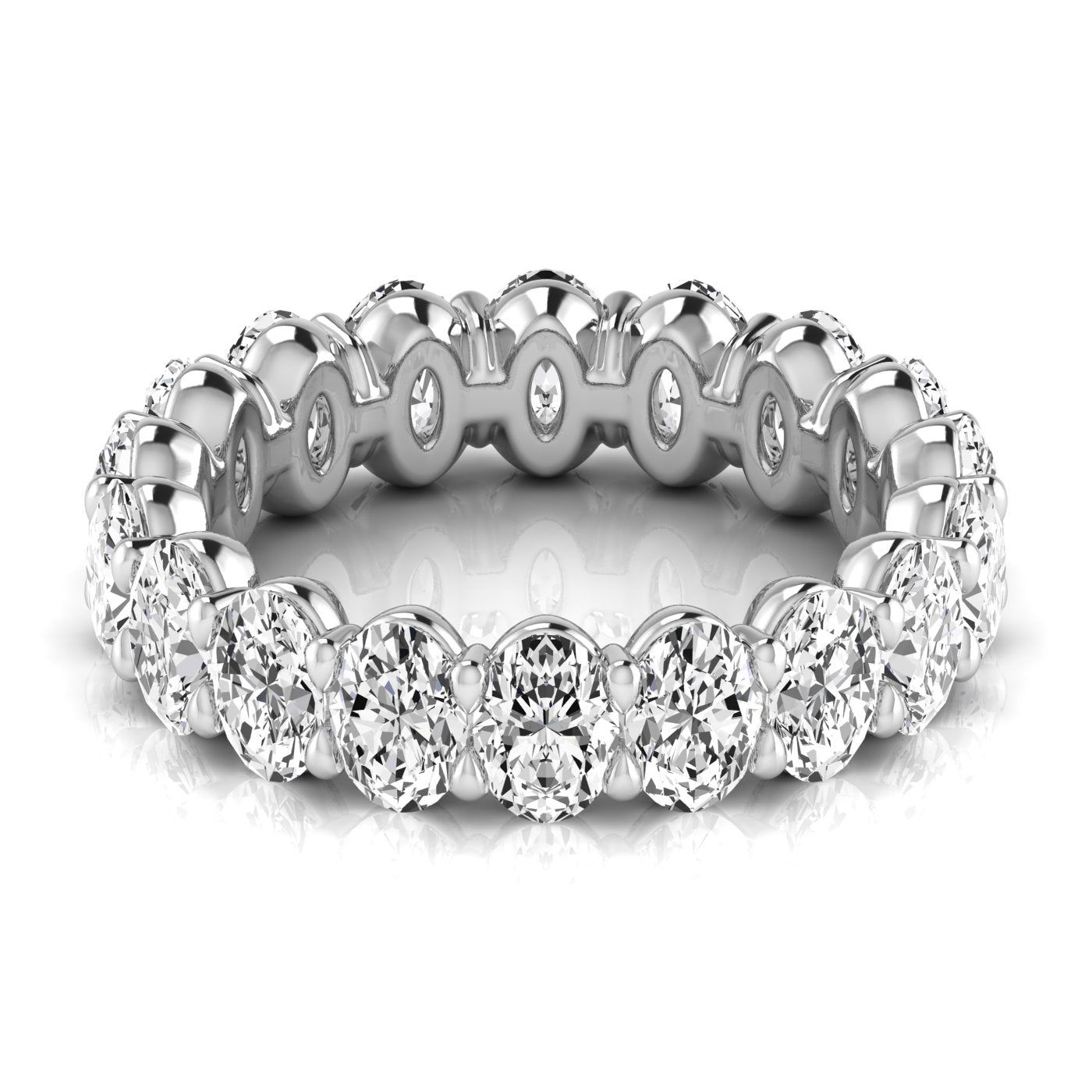 Oval Diamond Eternity Band 20pt Diamonds