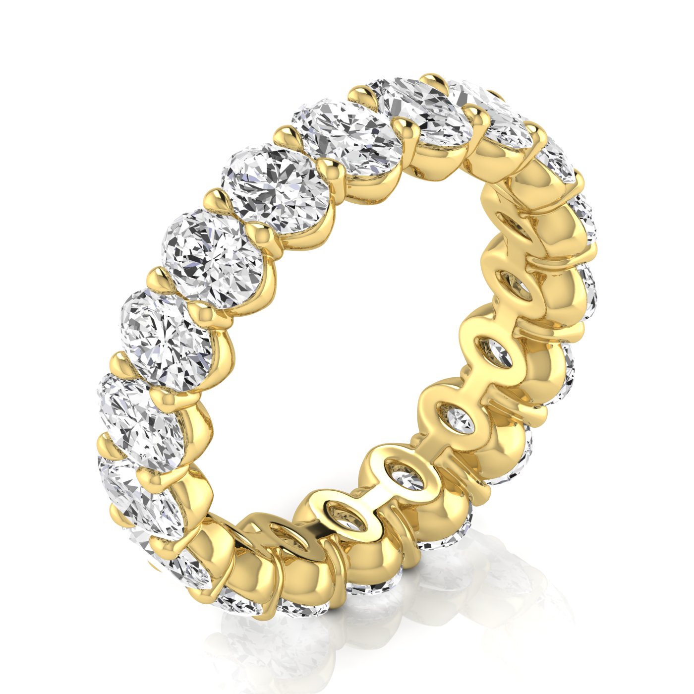 Oval Diamond Eternity Band 20pt Diamonds