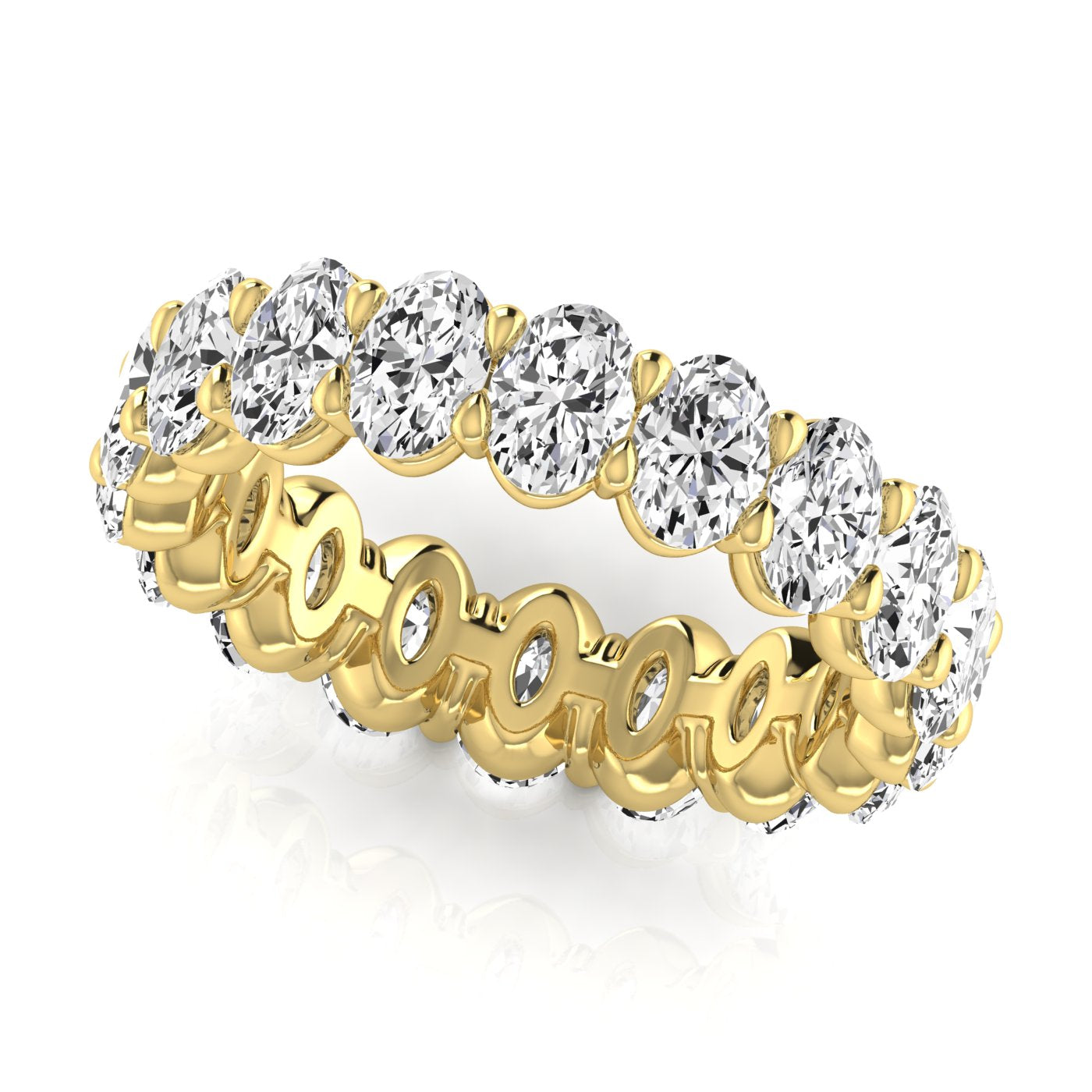 Oval Diamond Eternity Band 20pt Diamonds