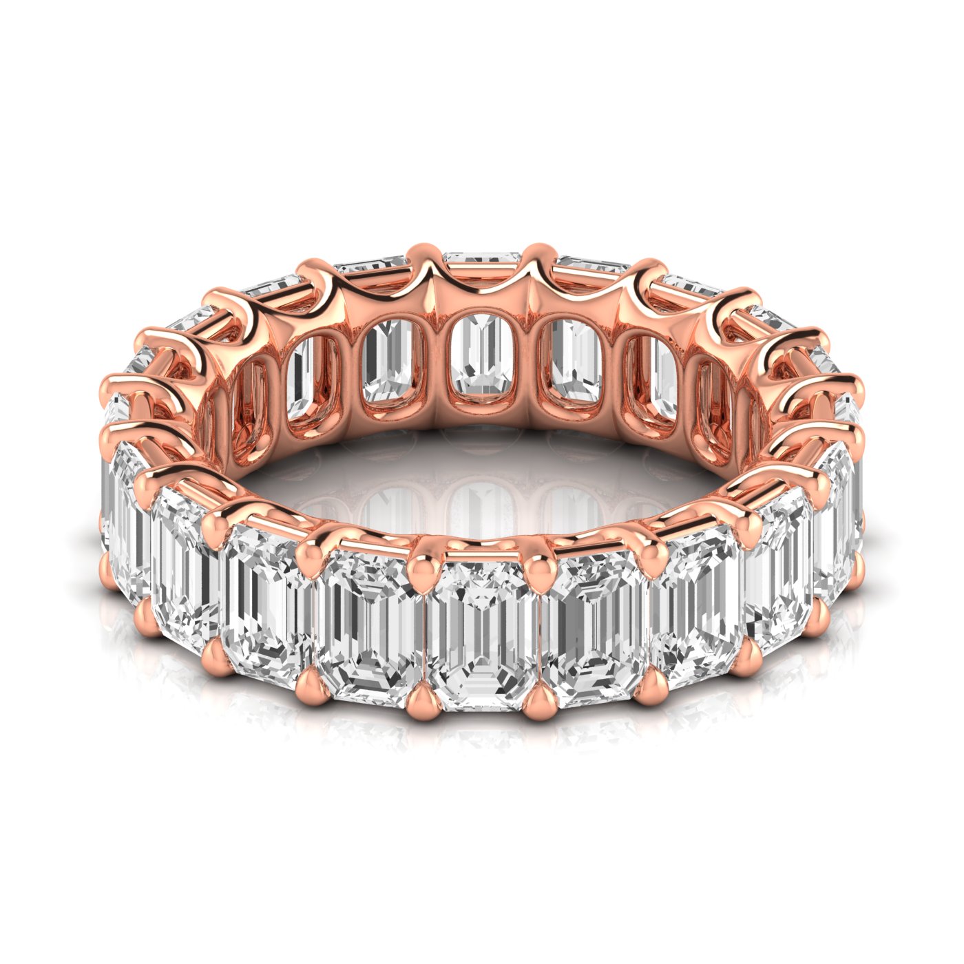 Emerald Cut Eternity Band 30pt Diamonds