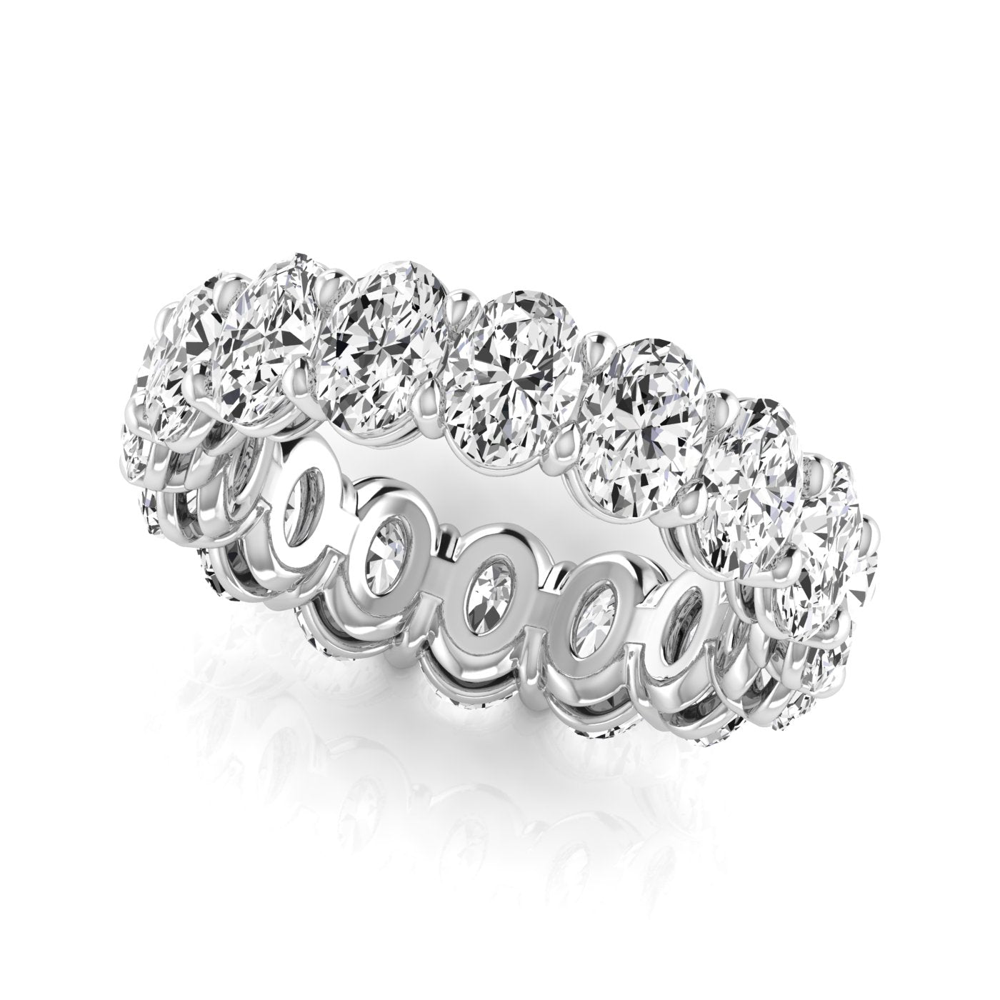 Oval Cut Diamond Eternity Band 33pt Diamonds