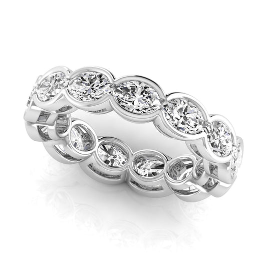 East to West Oval Cut Diamond Eternity Band 33pt Diamonds