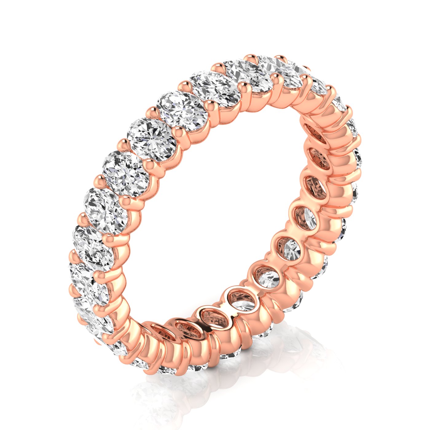 Oval Diamond Eternity Band 10pt Diamonds