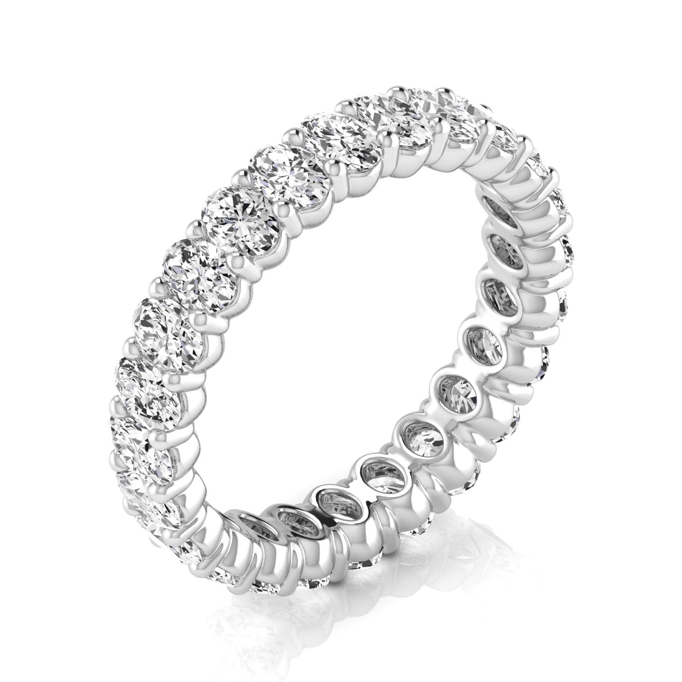 Oval Diamond Eternity Band 10pt Diamonds