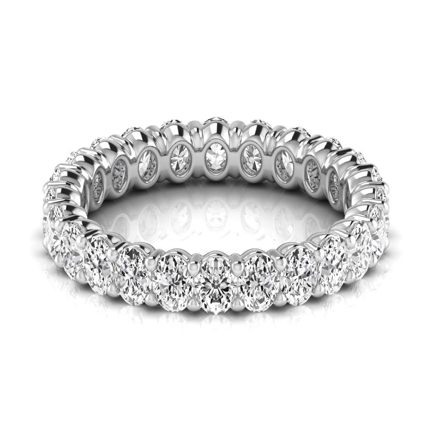 Oval Diamond Eternity Band 10pt Diamonds