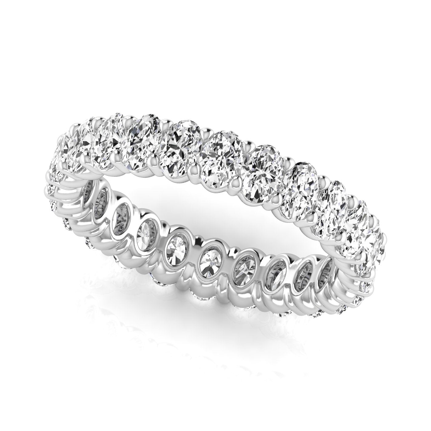 Oval Diamond Eternity Band 10pt Diamonds