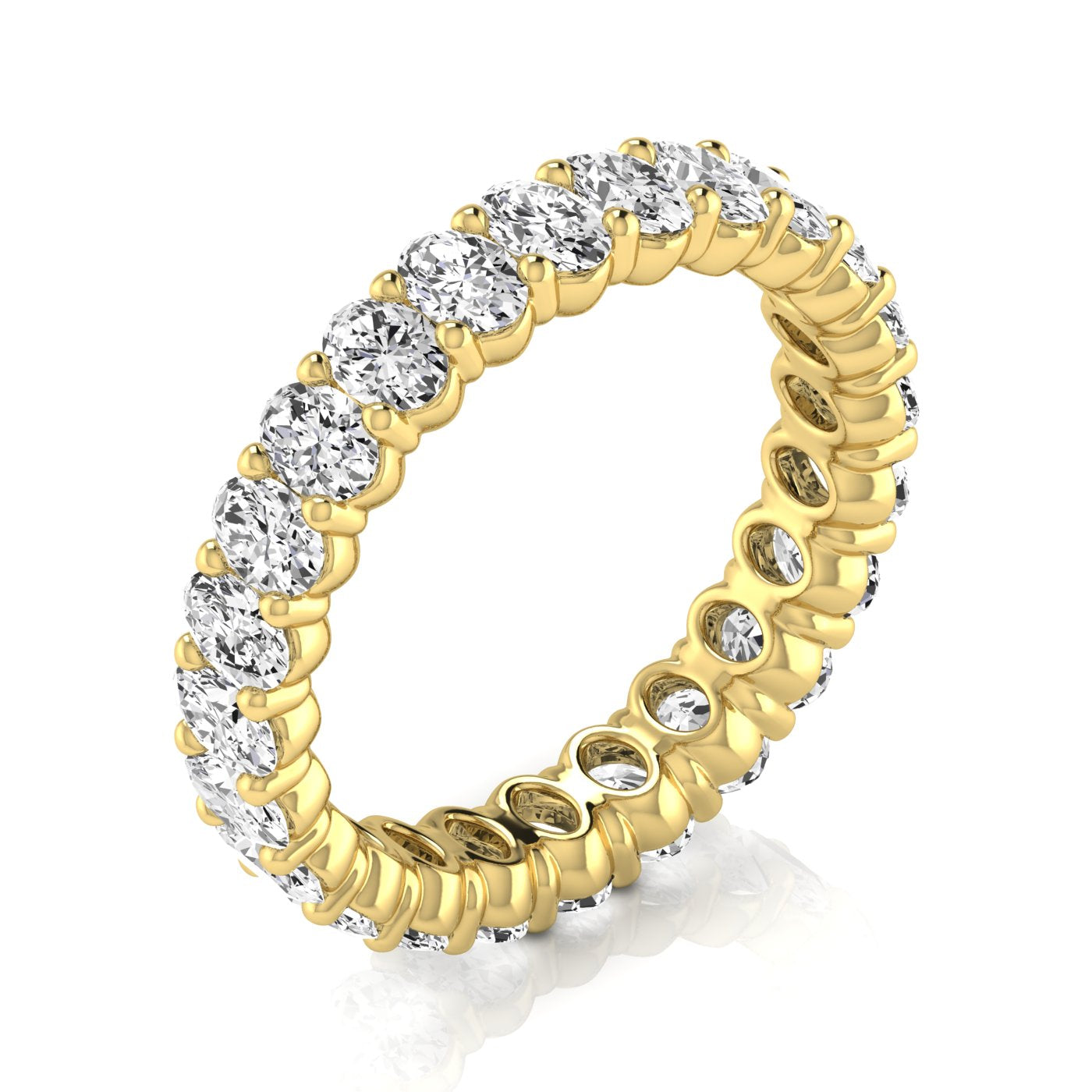 Oval Diamond Eternity Band 10pt Diamonds