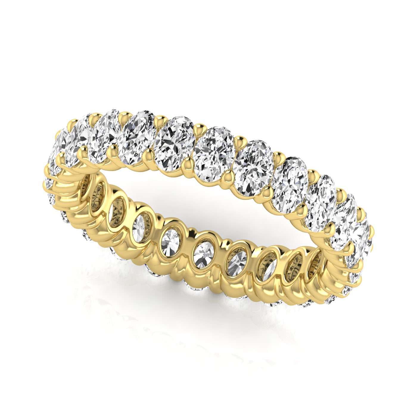 Oval Diamond Eternity Band 10pt Diamonds