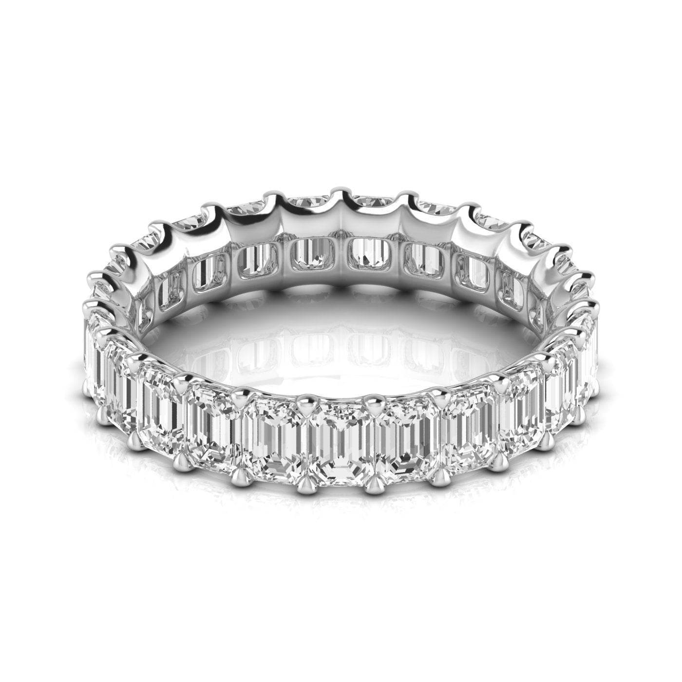 Emerald Cut Eternity Band 20pt Diamonds