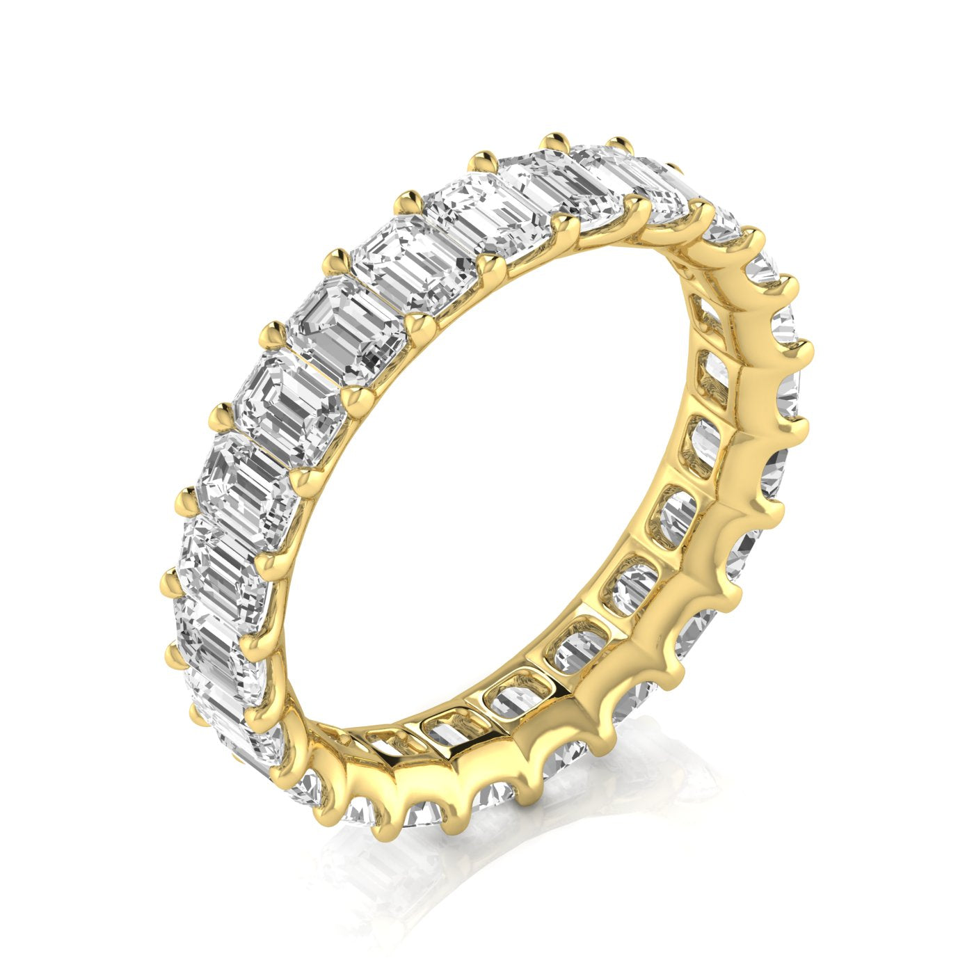 Emerald Cut Eternity Band 20pt Diamonds