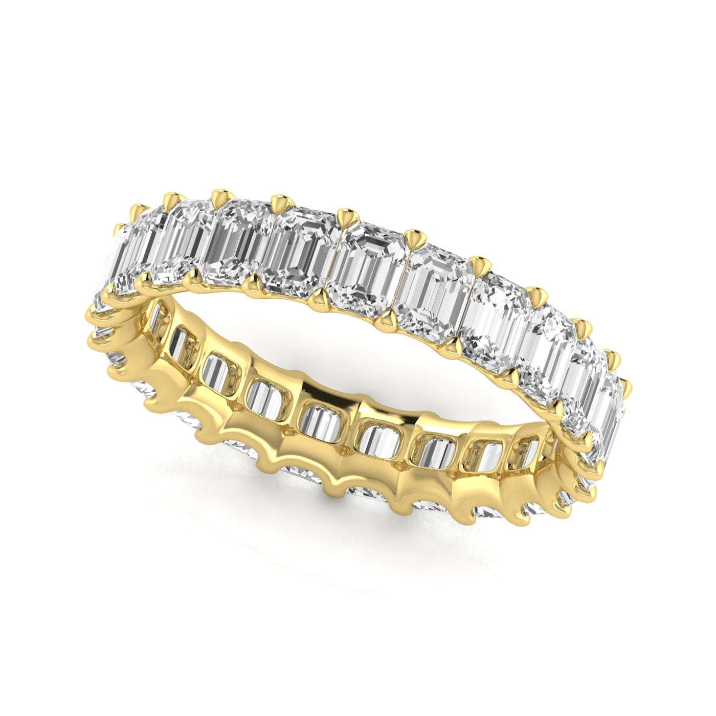 Emerald Cut Eternity Band 20pt Diamonds