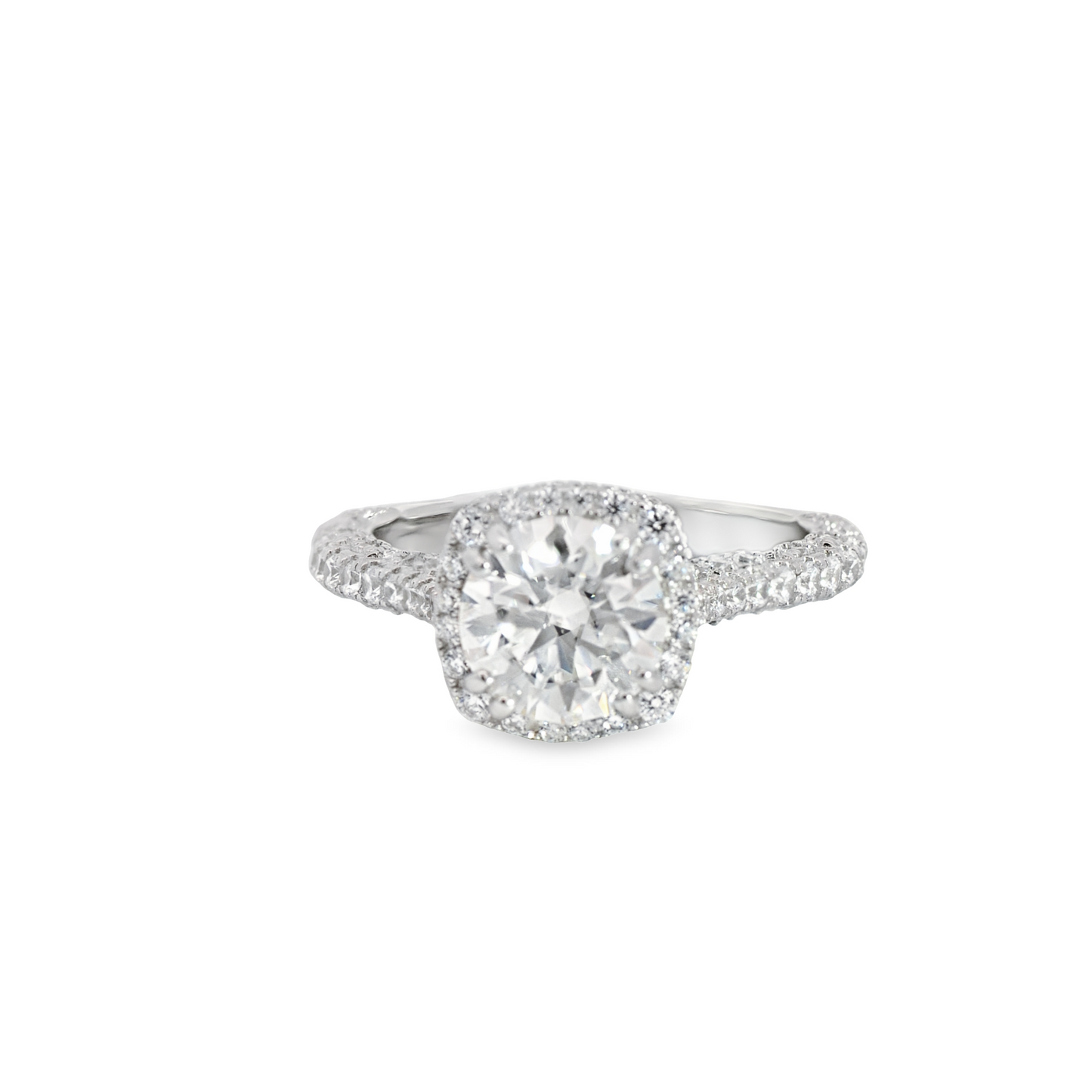 Moissanite Halo Ring